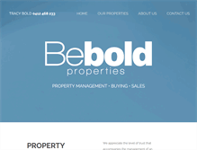 Tablet Screenshot of beboldproperties.com